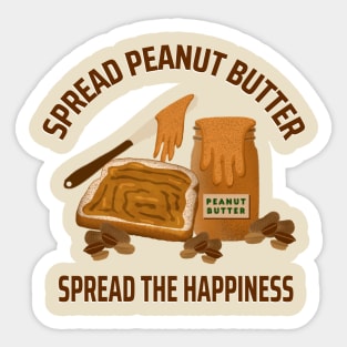 Funny Peanut Butter Pun Saying Sticker